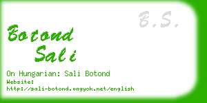 botond sali business card